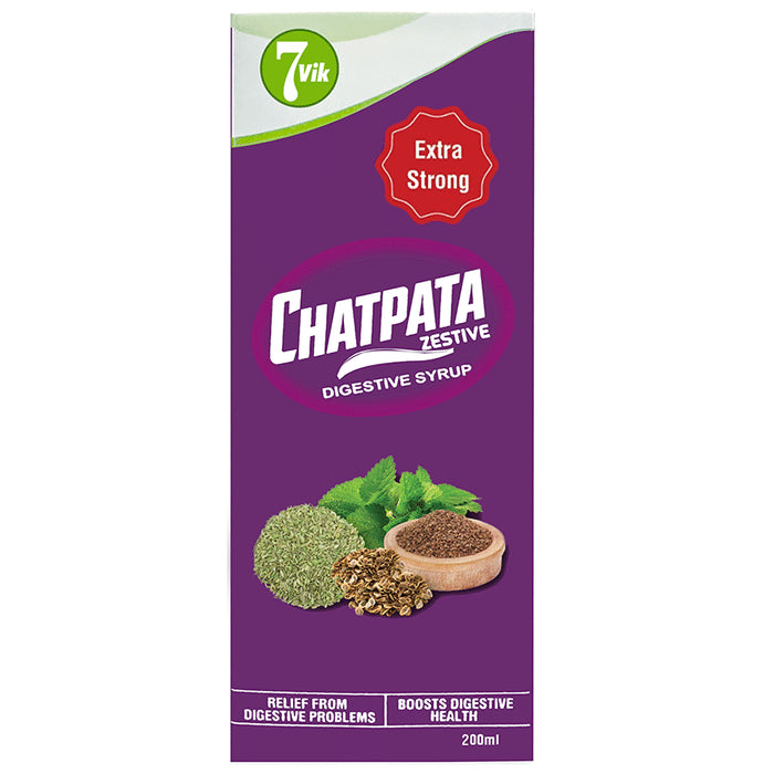 7vik Chatpata Zestive Digestive Syrup
bottle of 200 ml Syrup