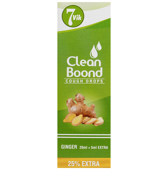 7vik Clean Boond Cough Drops Ginger
bottle of 25 ml Oral Drops