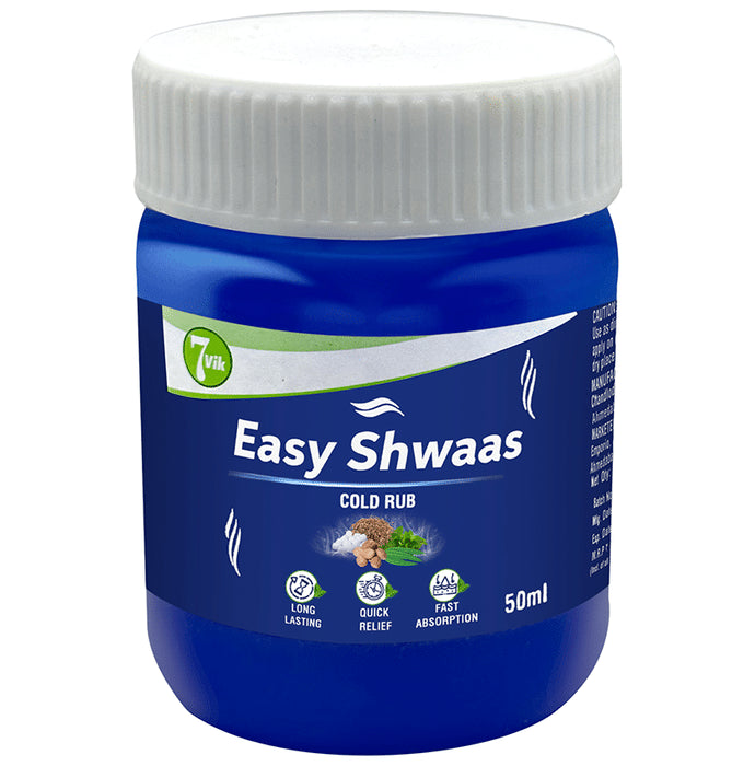 7vik Easy Shwaas Cold Rub
bottle of 50 ml Balm
