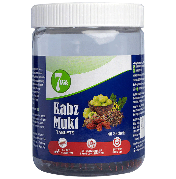 7vik Kabz Mukt Tablet
jar of 40 Sachets