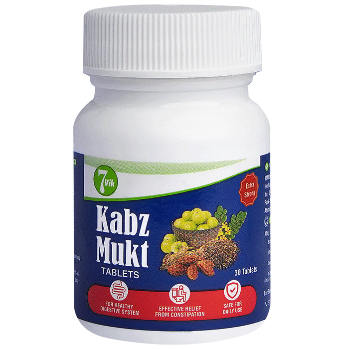 7vik Kabz Mukt Tablet Extra Strong
bottle of 30 tablets