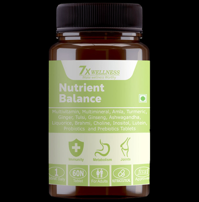 7X Wellness Nutrient Balance Tablet (60 Each) Bottle
box of 1 Bottle