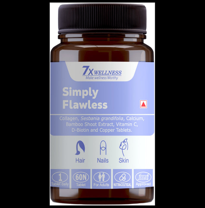 7X Wellness Simply Flawless Tablet (60 Each)
combo pack of 2 bottles