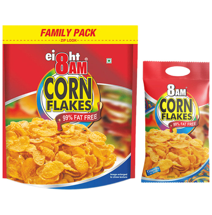 8AM Combo Pack of Corn Flakes (1kg and 500gm)
combo pack of 2 Packs