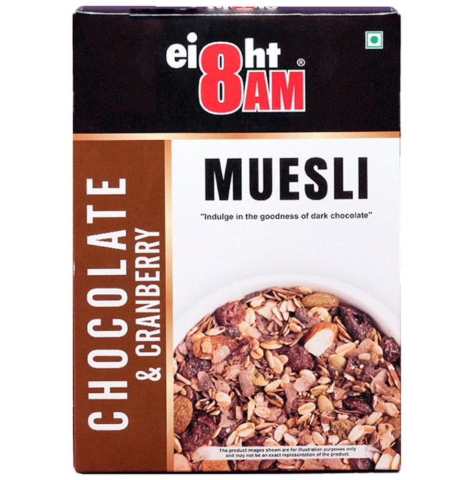 8AM Muesli Chocolate & Cranberry
box of 425 gm Muesli