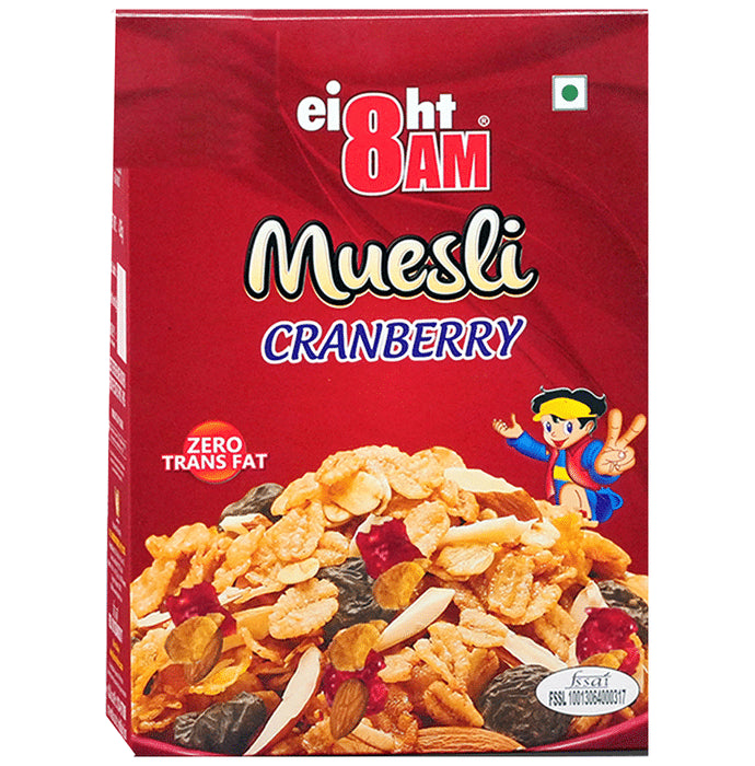 8AM Muesli Cranberry
box of 425 gm Muesli