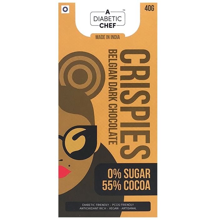 A Diabetic Chef Crispies Belgian Dark Chocolate (40gm Each)
box of 1 Bar