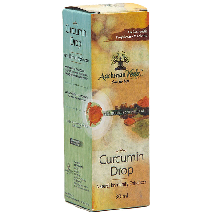Aachman Veda Curcumin Drop Natural Immunity Enhancer (30ml Each)
combo pack of 3 bottles