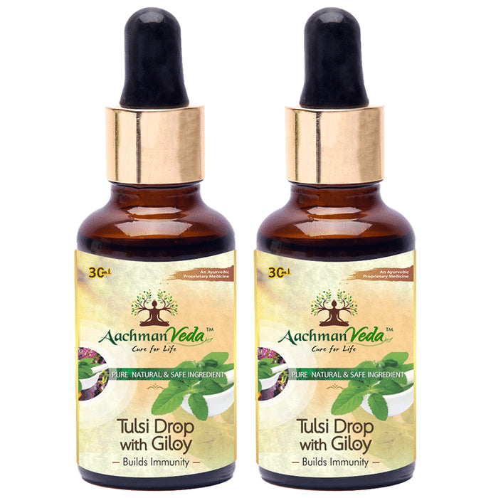 Aachman Veda Tulsi Drop with Giloy (30ml Each)
combo pack of 2 bottles