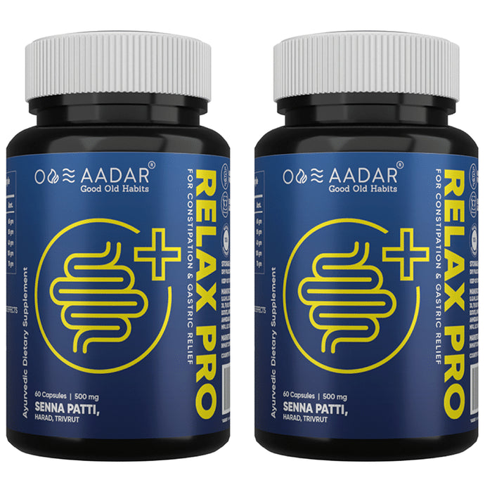 Aadar Re-Lax Pro 500mg Capsule
combo pack of 2 bottles