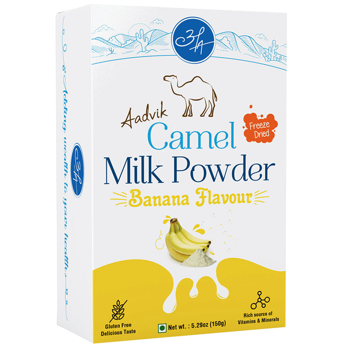 Aadvik Camel Milk Powder Sachet (30gm Each) Banana Freeze Dried
box of 5 Sachets
