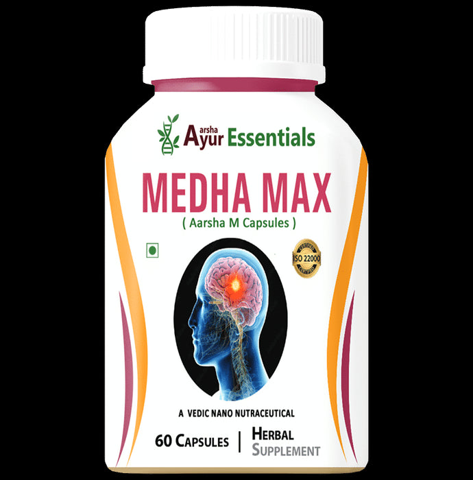 Aarsha Ayur Essentials Medha Max Capsule
bottle of 60 capsules