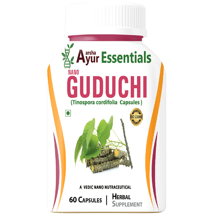 Aarsha Ayur Essentials Nano Guduchi Capsule
bottle of 60 capsules