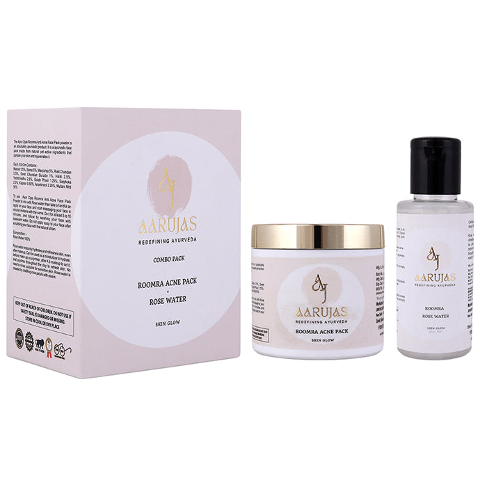 Aarujas Combo Pack of Roomra Acne Pack (40gm) & Roomra Rose Water (100ml)
combo pack of 2 Packs