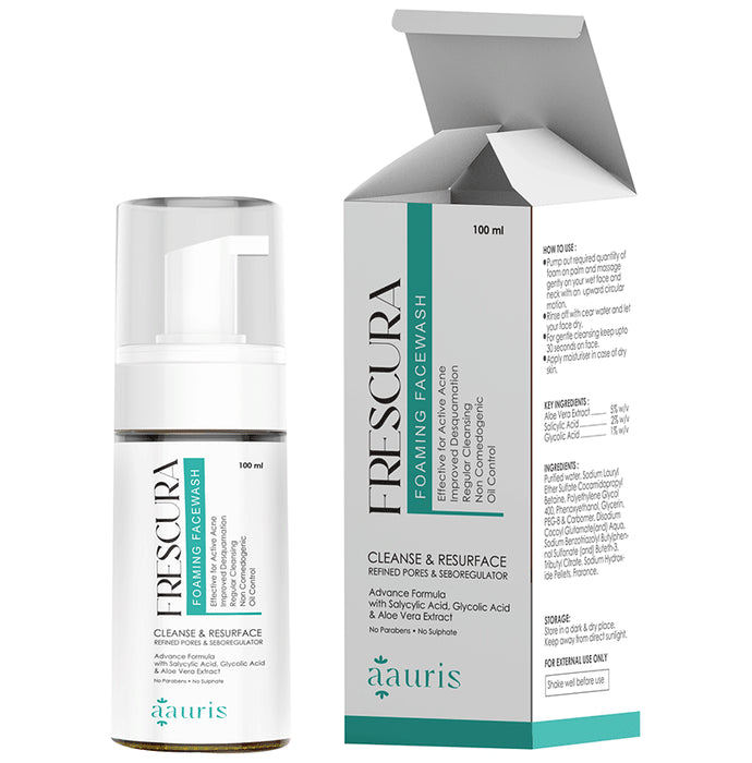Aauris Frescura Foaming Face Wash
pump bottle of 100 ml Face Wash