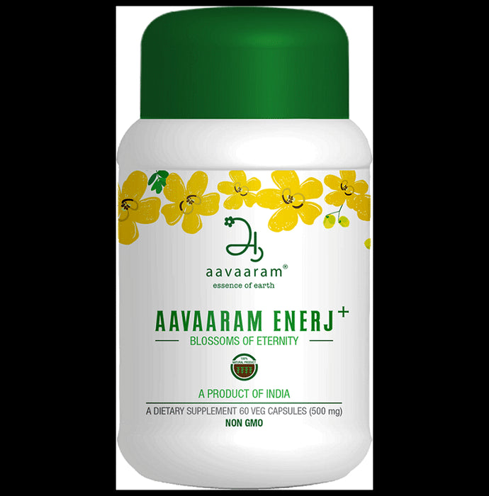 Aavaaram Enerj+ 500mg Veg Capsule
bottle of 60 vegicaps