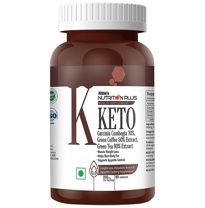 Abbie's Nutrition Plus Health Supplements Keto Capsule
bottle of 90 capsules