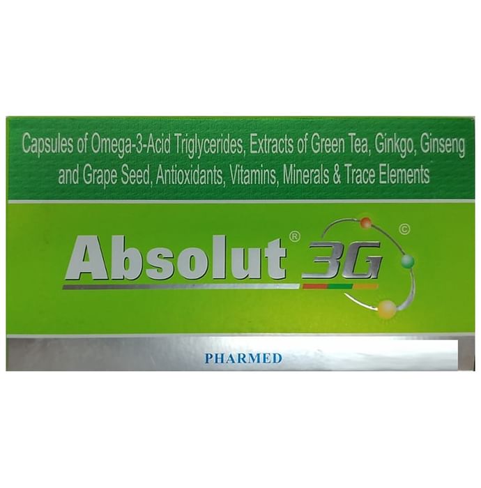 Absolut 3G | Multivitamin and Multimineral Soft Gelatin Capsule
strip of 10 soft gelatin capsules