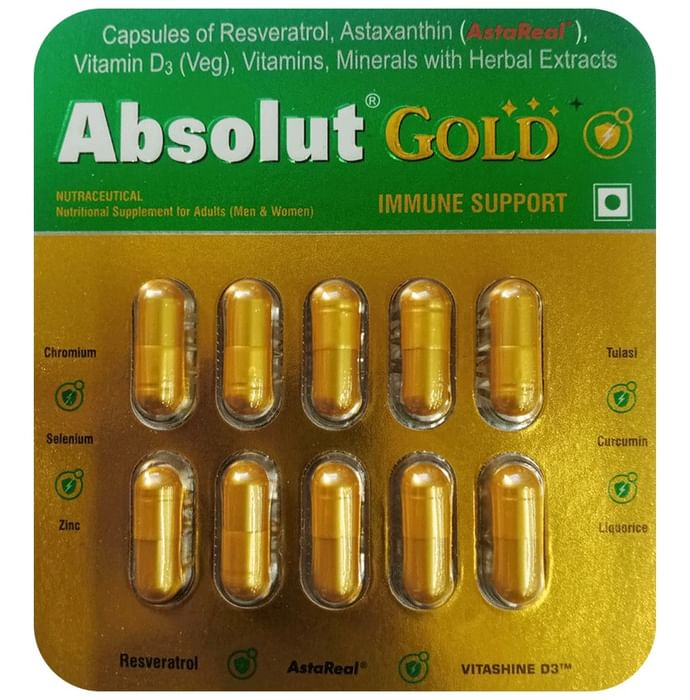 Absolut Gold Capsule
strip of 10 capsules