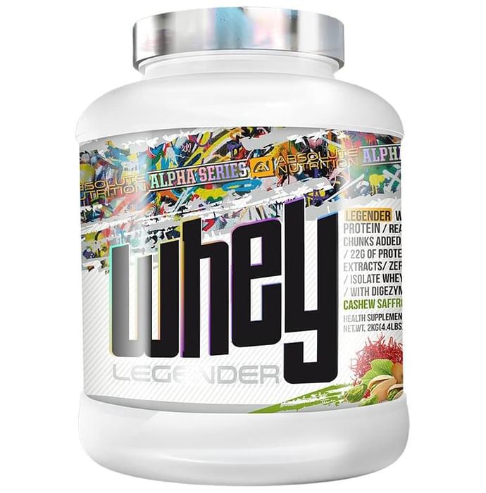 Absolute Nutrition Legender Whey Protein Powder Pista
jar of 2 kg Powder