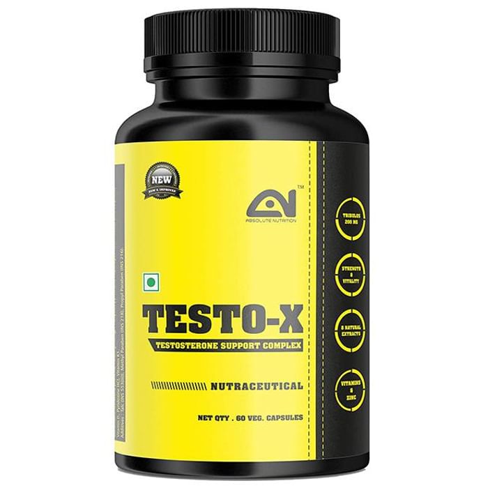 Absolute Nutrition Testo-X Veg Capsule
bottle of 60 vegicaps
