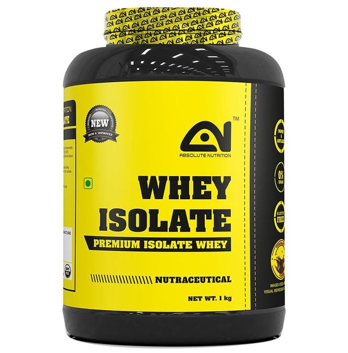 Absolute Nutrition Whey Isolate Chocolate
jar of 1 kg Powder