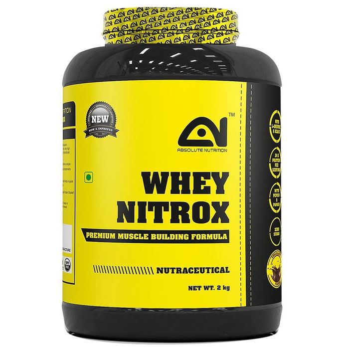 Absolute Nutrition Whey Nitrox Chocolate
jar of 2 kg Powder