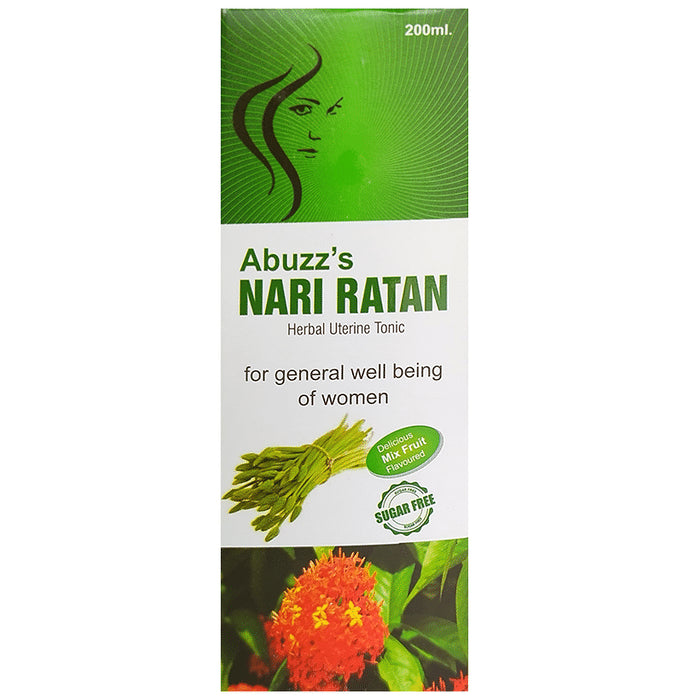 Abuzz's Nari Ratan Herbal Uterine Tonic Mix Fruit Sugar Free
bottle of 200 ml Tonic