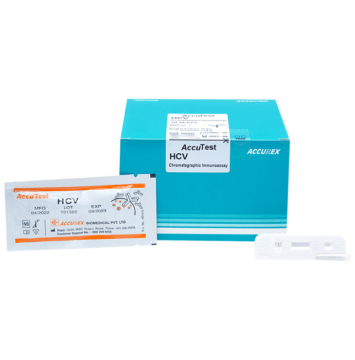 Accu Test HCV Chromatographic Immunoassay
box of 30 Test Kits