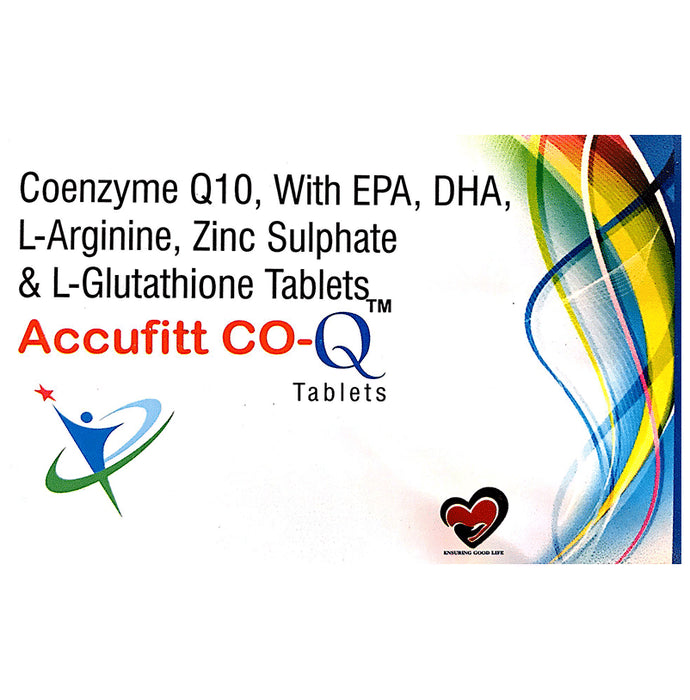 Accufitt CO-Q Tablet
strip of 10 tablets
