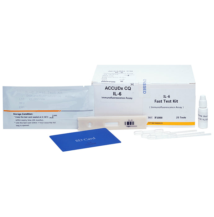 Accurex Accudx CQ IL-6 Fast Test Kit
box of 25 Test Kits