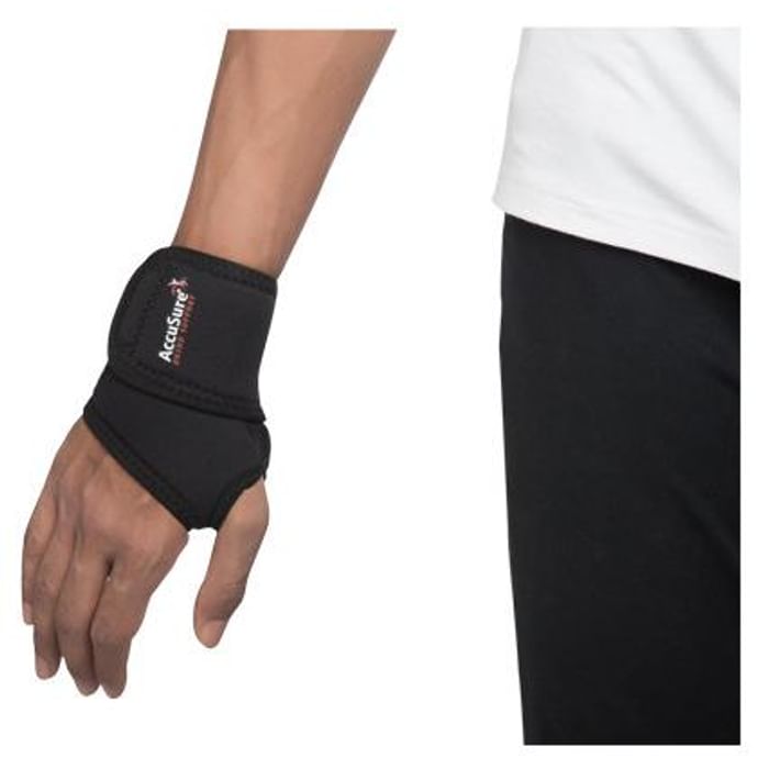 AccuSure W-4 Elastic Wrist Brace With Thumb
packet of 1 Unit