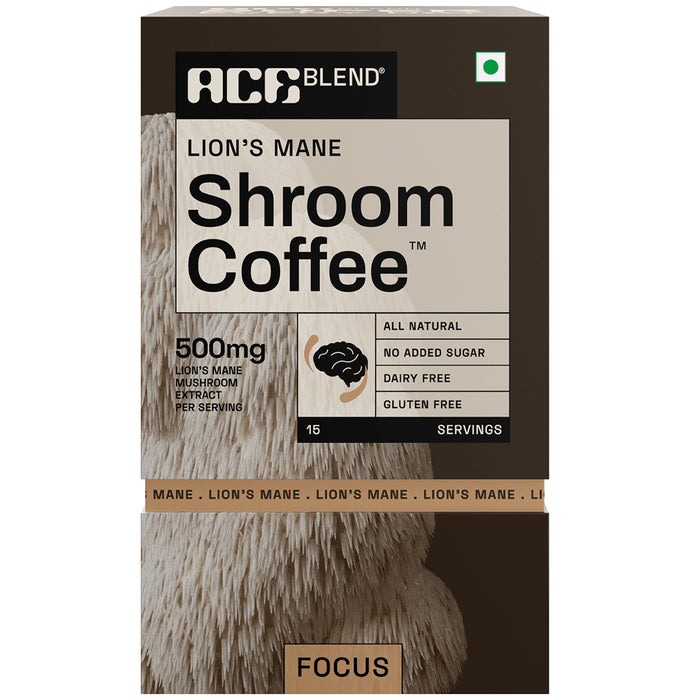 Ace Blend Lion's Mane Shroom Coffee
box of 15 Sachets
