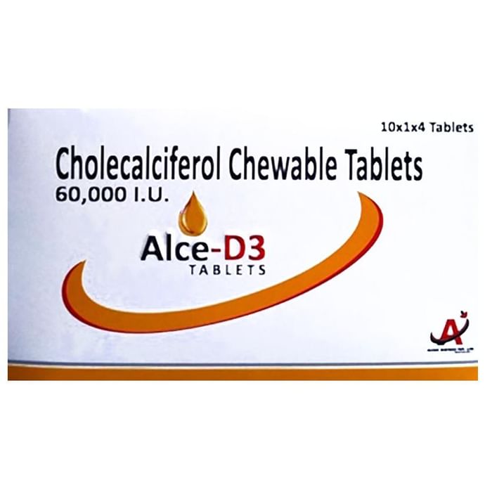 Alce-D3 Tablet
strip of 4 tablets