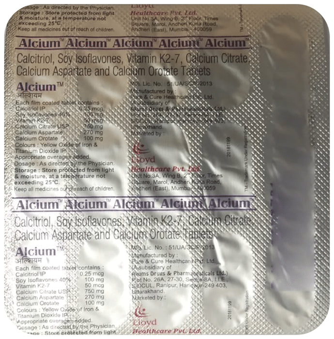 Alcium Tablet
strip of 15 tablets