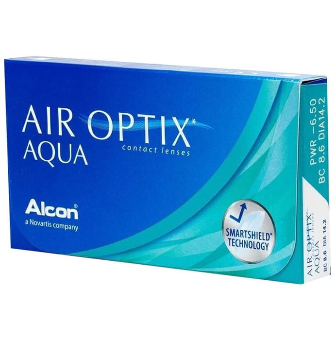 Alcon Air Optix Aqua Contact Lens Optical Power -6.5 Transparent Spherical
box of 6 contact lenses