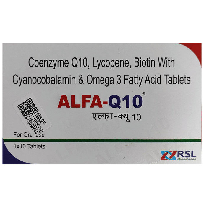 Alfa Q10 Tablet
strip of 10 tablets