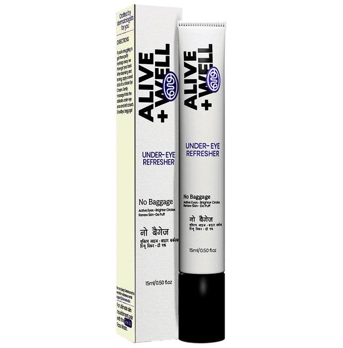 Alive + Well Under Eye- Refresher No Baggage
tube of 15 ml Cream