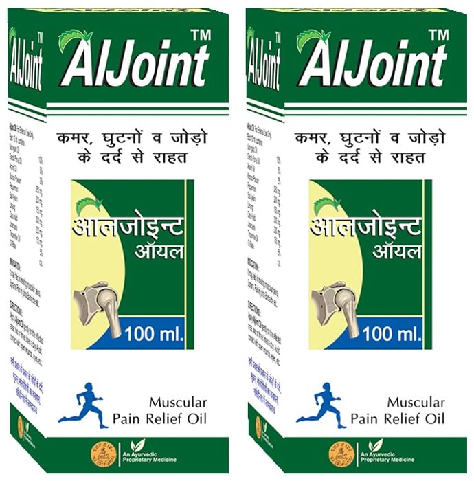 AlJoint Muscular Pain Relief Oil (100ml Each)
combo pack of 2 bottles