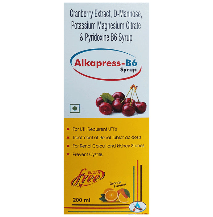 Alkapress-B6 Syrup Orange Sugar Free
bottle of 200 ml Syrup