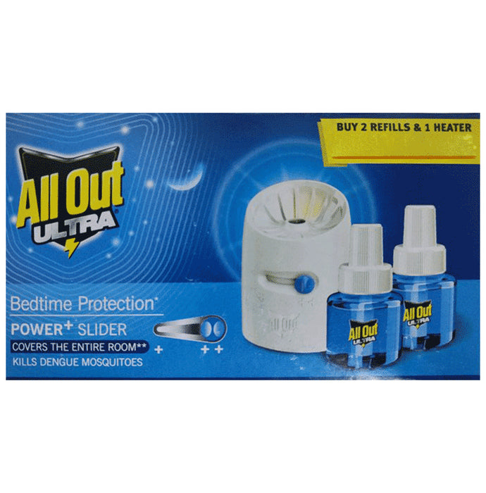 All Out Ultra Power Plus Slider Machine with Refill (45ml Each)
box of 1 Pack