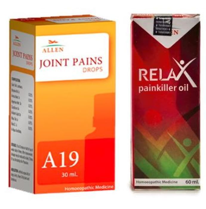 Allen Joint Care Combo (A19 + Relax Pain Killer Oil)
packet of 1 Kit