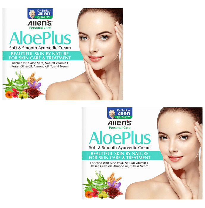 Allen Laboratories Aloe Plus Soft & Smooth Cream (50gm Each)
combo pack of 2 gm Pack