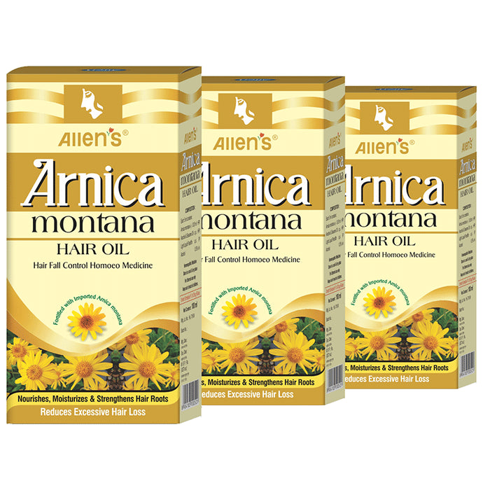 Allen Laboratories Arnica Montana Hair Oil (100ml Each)
combo pack of 3 bottles