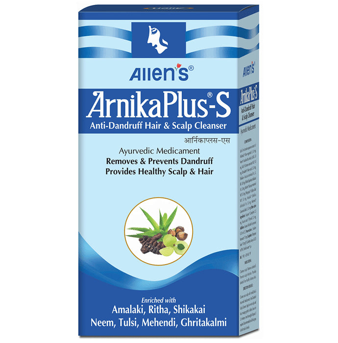 Allen Laboratories ArnikaPlus-S Anti-Dandruff Hair & Scalp Cleanser (100ml Each)
combo pack of 3 bottles