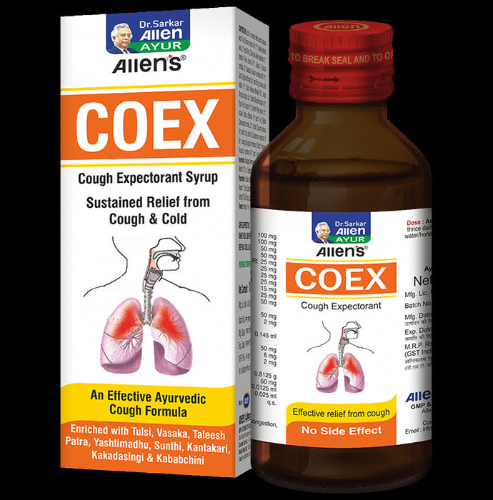 Allen Laboratories Coex Syrup (100ml Each)
combo pack of 2 bottles