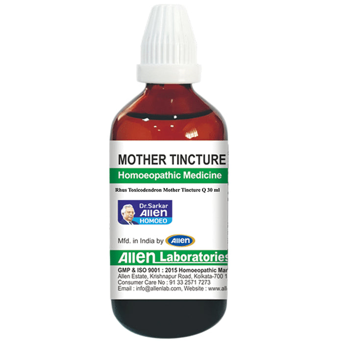 Allen Laboratories Rhus Toxicodendron Mother Tincture Q
bottle of 30 ml Mother Tincture