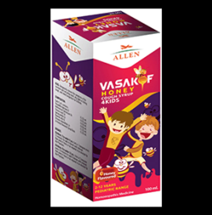 Allen Vasakof Honey Cough Syrup 4Kids
bottle of 100 ml Syrup