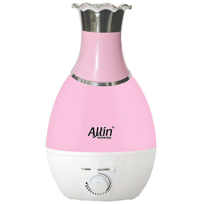 Allin Exporters Ultrasonic Cool Mist Humidifier (2.4Ltr Tank) with LED Night Light Pink
box of 1 Unit