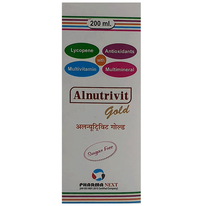 Alnutrivit Gold Syrup Sugar Free
bottle of 200 ml Syrup